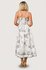 Bellagio Midi Dress | Slate Floral