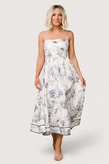 Bellagio Midi Dress | Slate Floral