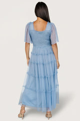 Bexley Tulle Dress | Dusty Blue