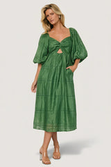 Brynn Midi Dress | Green
