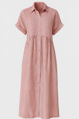 Ladies' Elegant Midi Dress With Pockets