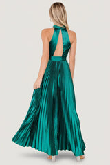 Capulet Pleated Maxi Dress | Emerald