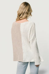Castelo Knit Top | Natural + Sand