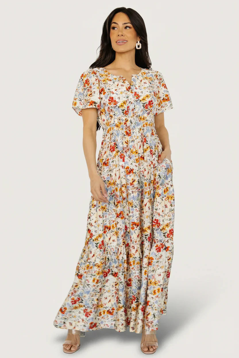 Claudia Maxi Dress | Multi Floral