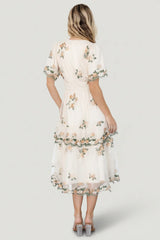 Cynthia Midi Dress | Cream Floral