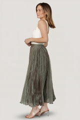 Cyra Midi Skirt | Sage
