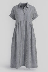 Ladies' Elegant Midi Dress With Pockets