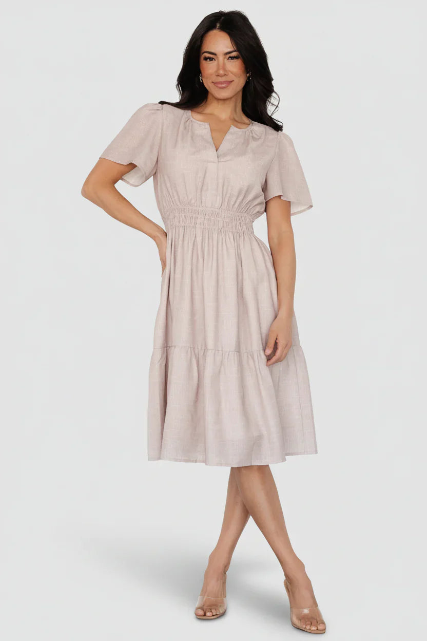 Dita Short Dress | Natural
