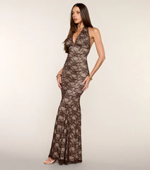 Emma Lace Mermaid Formal Dress