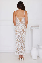 Bellerose Lace Maxi Dress White