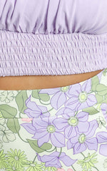 International Babe Mini Skirt in Garden Floral