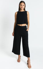 Hands On Deck Top in Black