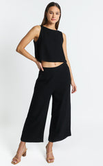 Hands On Deck Top in Black