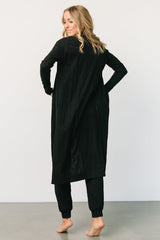 Janae Jumpsuit + Cardigan Set | Black