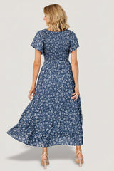 Joanie Smocked Dress | Blue Floral