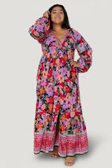 Malena Maxi Dress | Black Multi