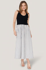 Marbella Tank Dress | Navy Stripe