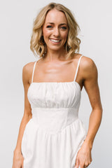 Mikayla Textured Tank Dress | Off White