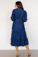 Misty Midi Dress | Denim Blue