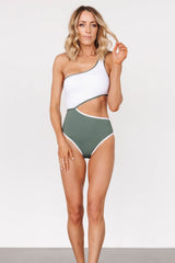 Portofino One Piece | Olive + White