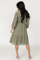 Vaeda Midi Dress | Olive