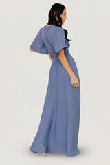 Verona Smocked Maxi Dress | Blue