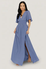 Verona Smocked Maxi Dress | Blue