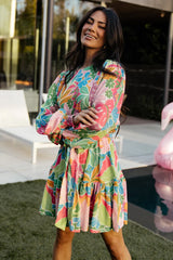 Zaniah Short Dress | Multi